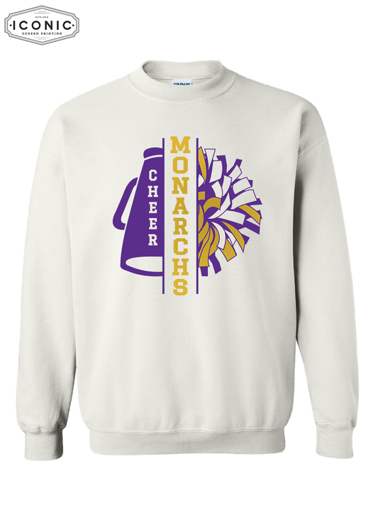 Monarch Cheer Pom (Glitter Print) - Heavy Blend Sweatshirt