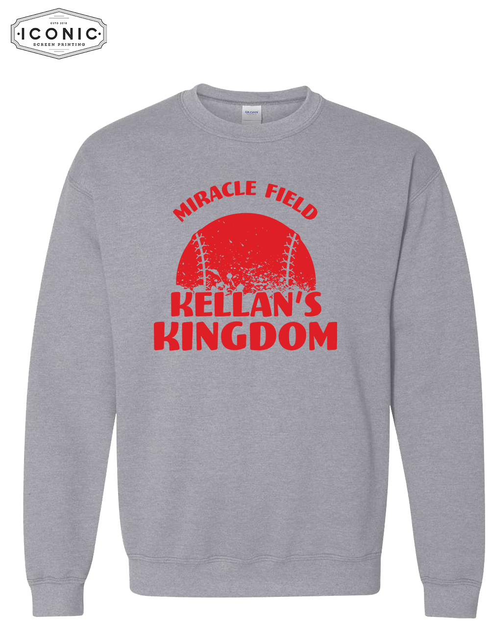 Distress Baseball - Heavy Blend Sweatshirt