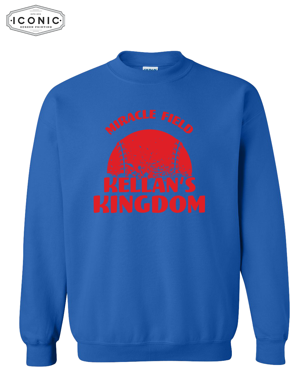 Distress Baseball - Heavy Blend Sweatshirt