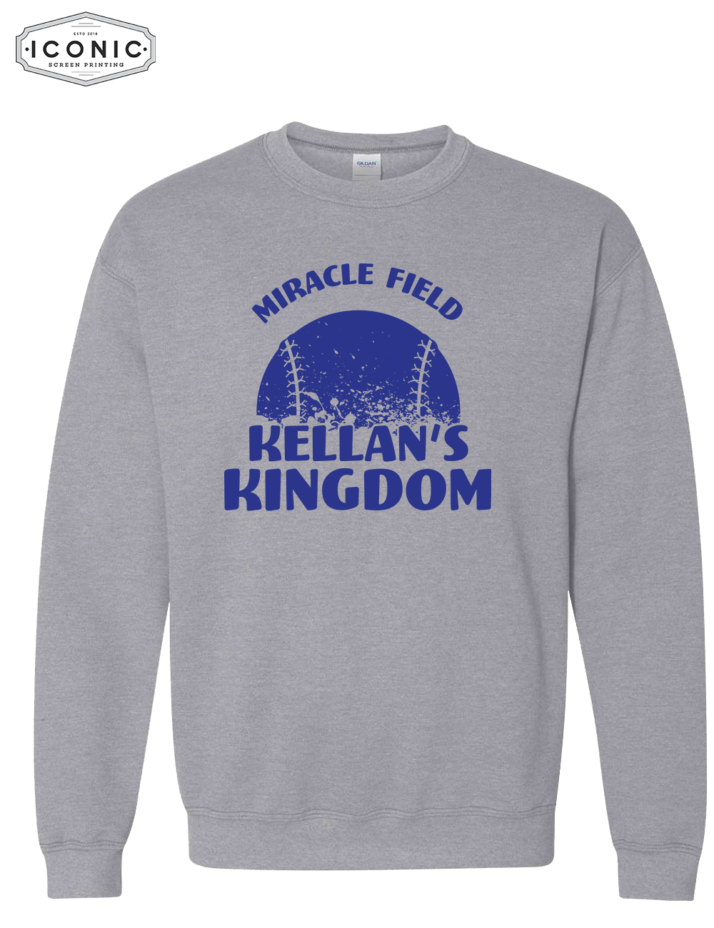 Distress Baseball - Heavy Blend Sweatshirt