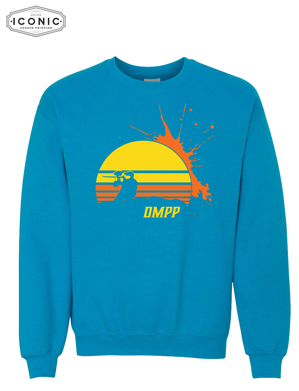 Des Moines Paintball Splatter - Heavy Blend Sweatshirt