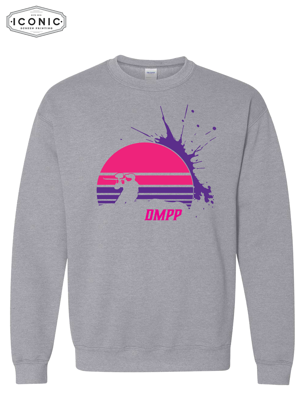 Des Moines Paintball Splatter - Heavy Blend Sweatshirt