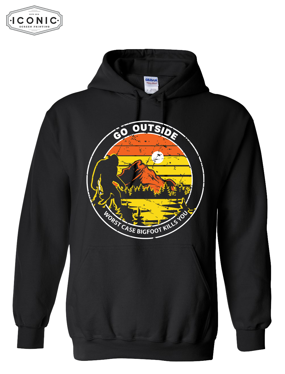 Go Outside - Heavy Blend Hooded Sweatshirt