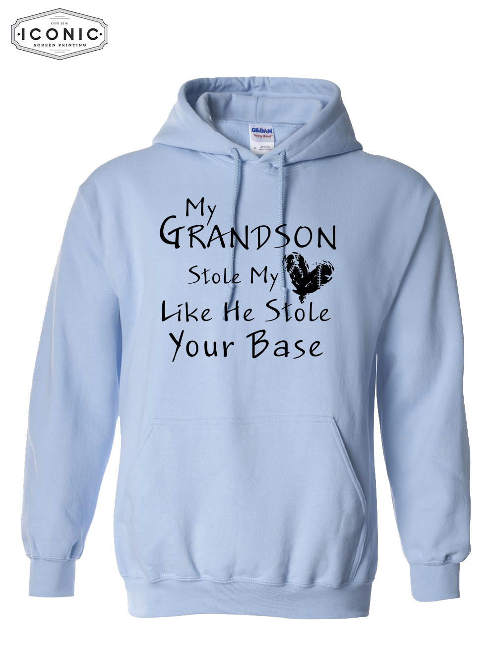 My Grandson Stole My Heart - Heavy Blend Hooded Sweatshirt