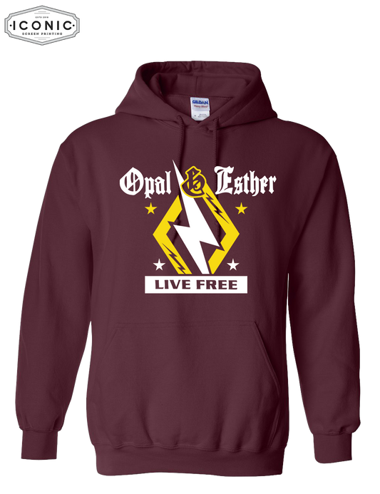Opal & Esther Live Free - Heavy Blend Hooded Sweatshirt