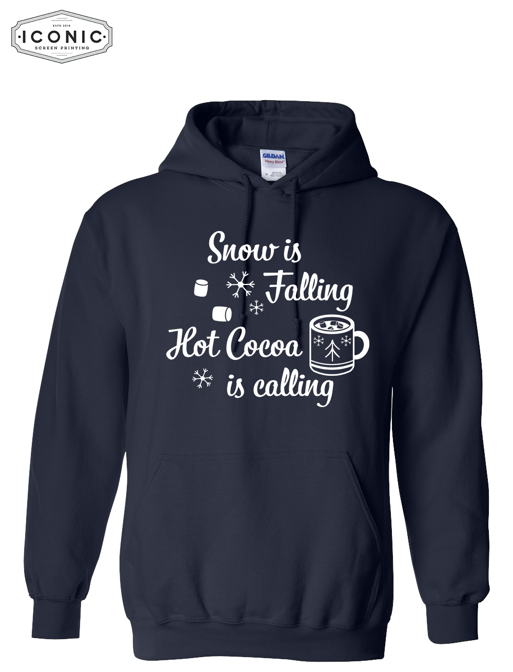 Snow Is Falling, Cocoa Is Calling - Heavy Blend Hooded Sweatshirt