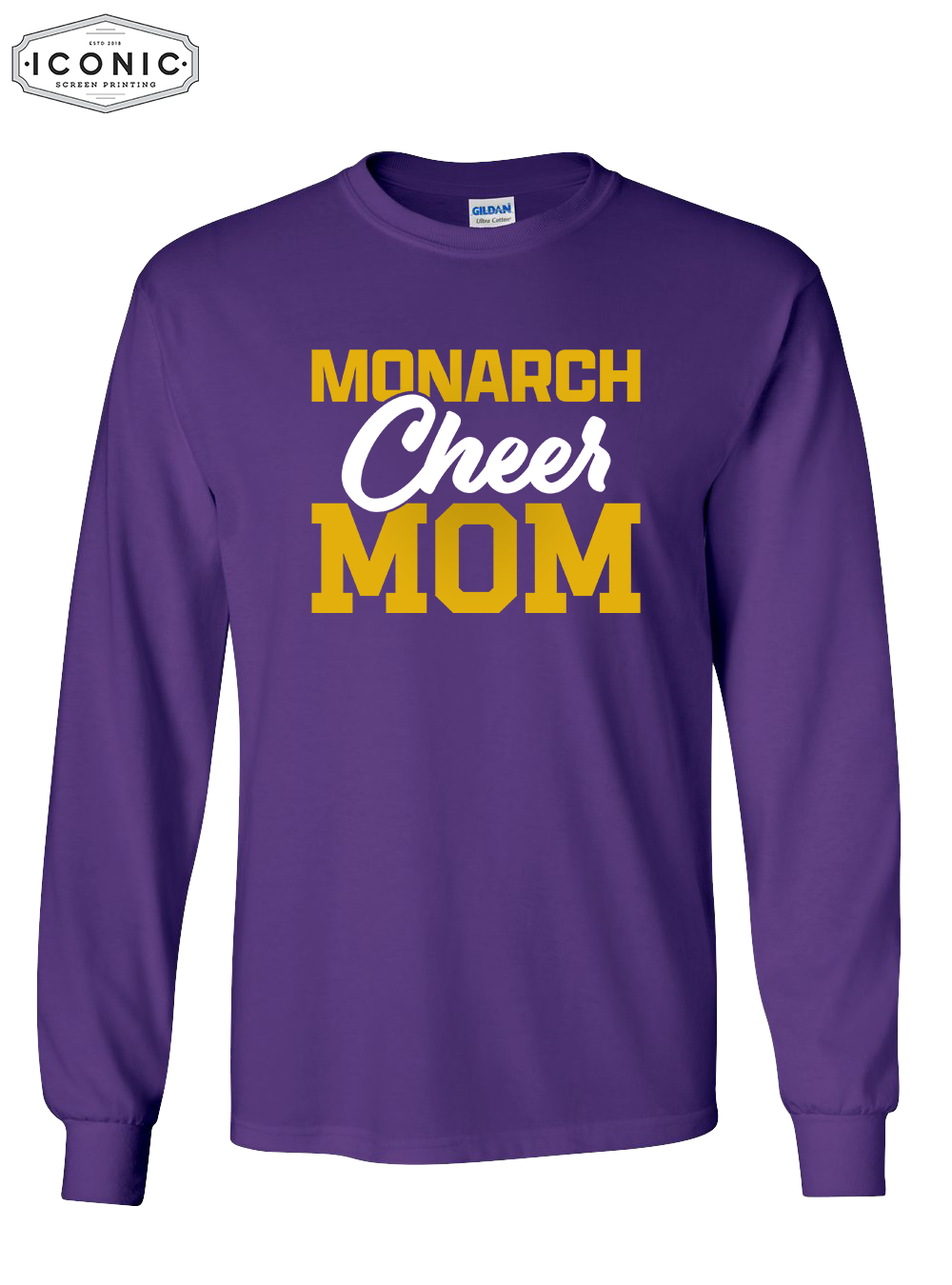 Cheer Mom (Glitter Ink) - Ultra Cotton Long Sleeve