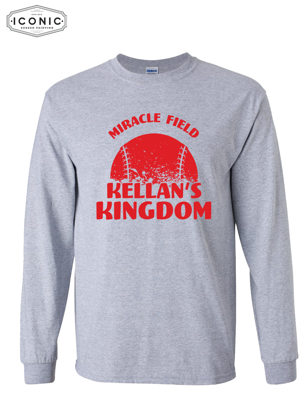 Distress Baseball - Ultra Cotton Long Sleeve