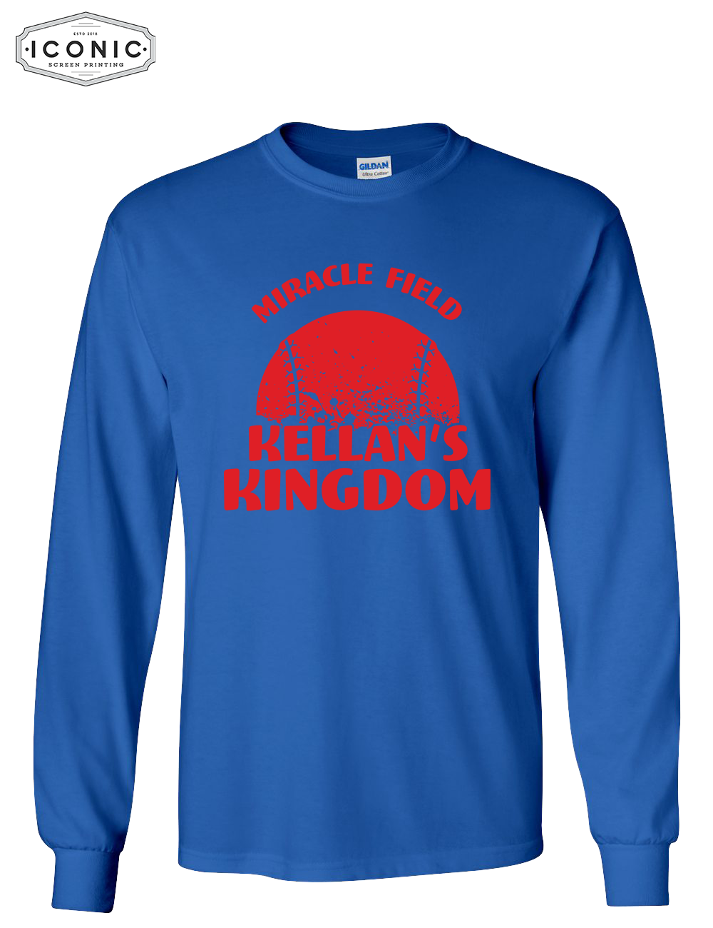 Distress Baseball - Ultra Cotton Long Sleeve