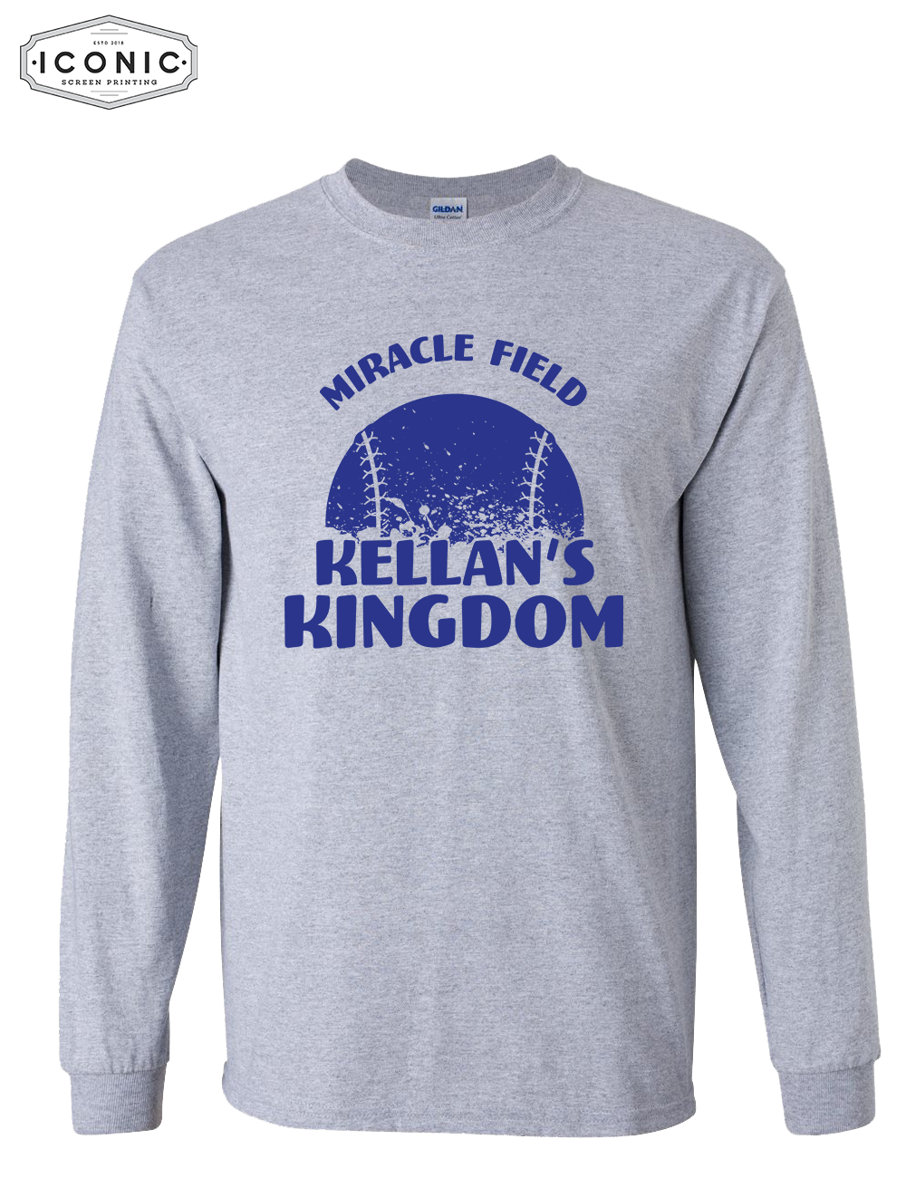 Distress Baseball - Ultra Cotton Long Sleeve