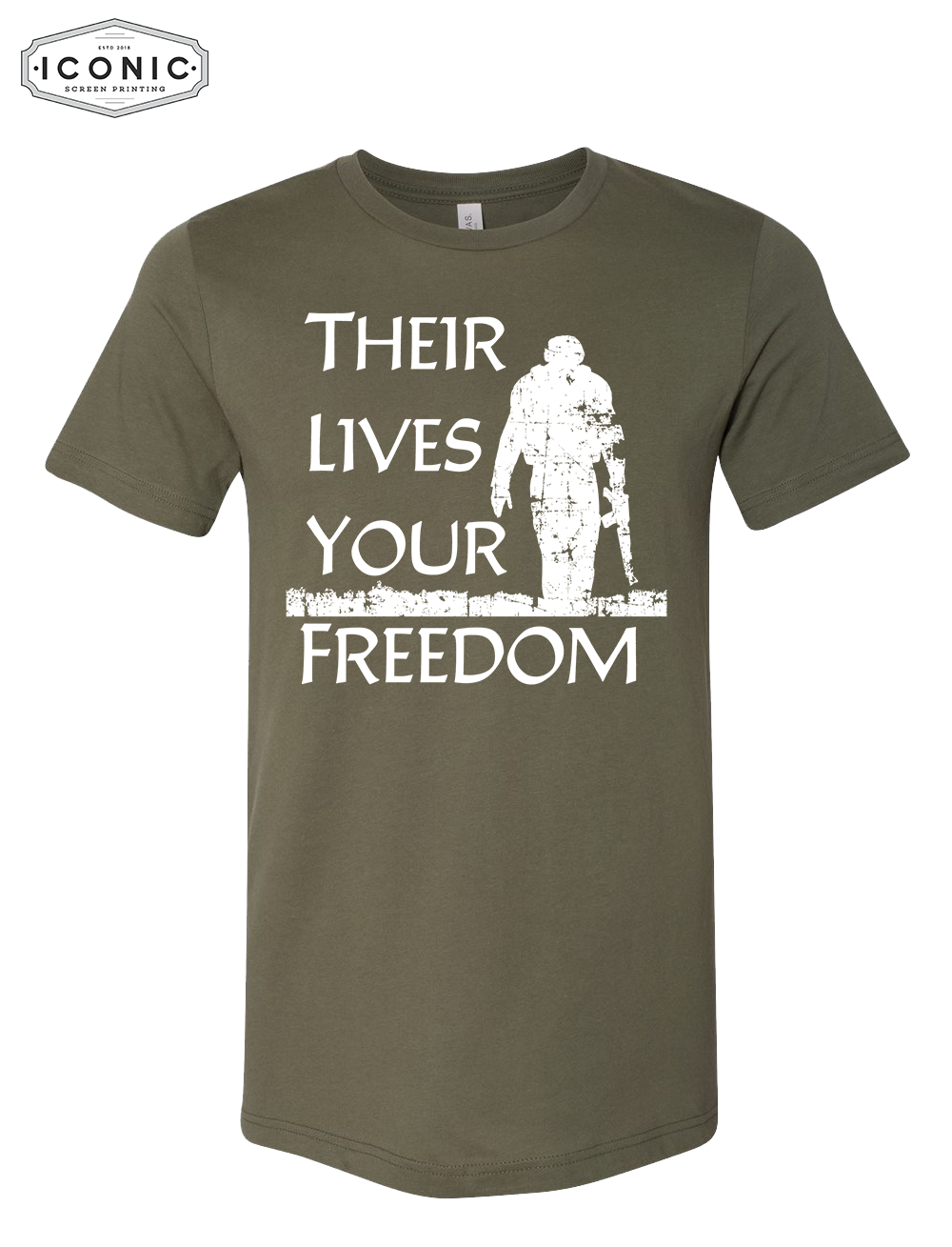 Their Lives Your Freedom  - Unisex Jersey Tee