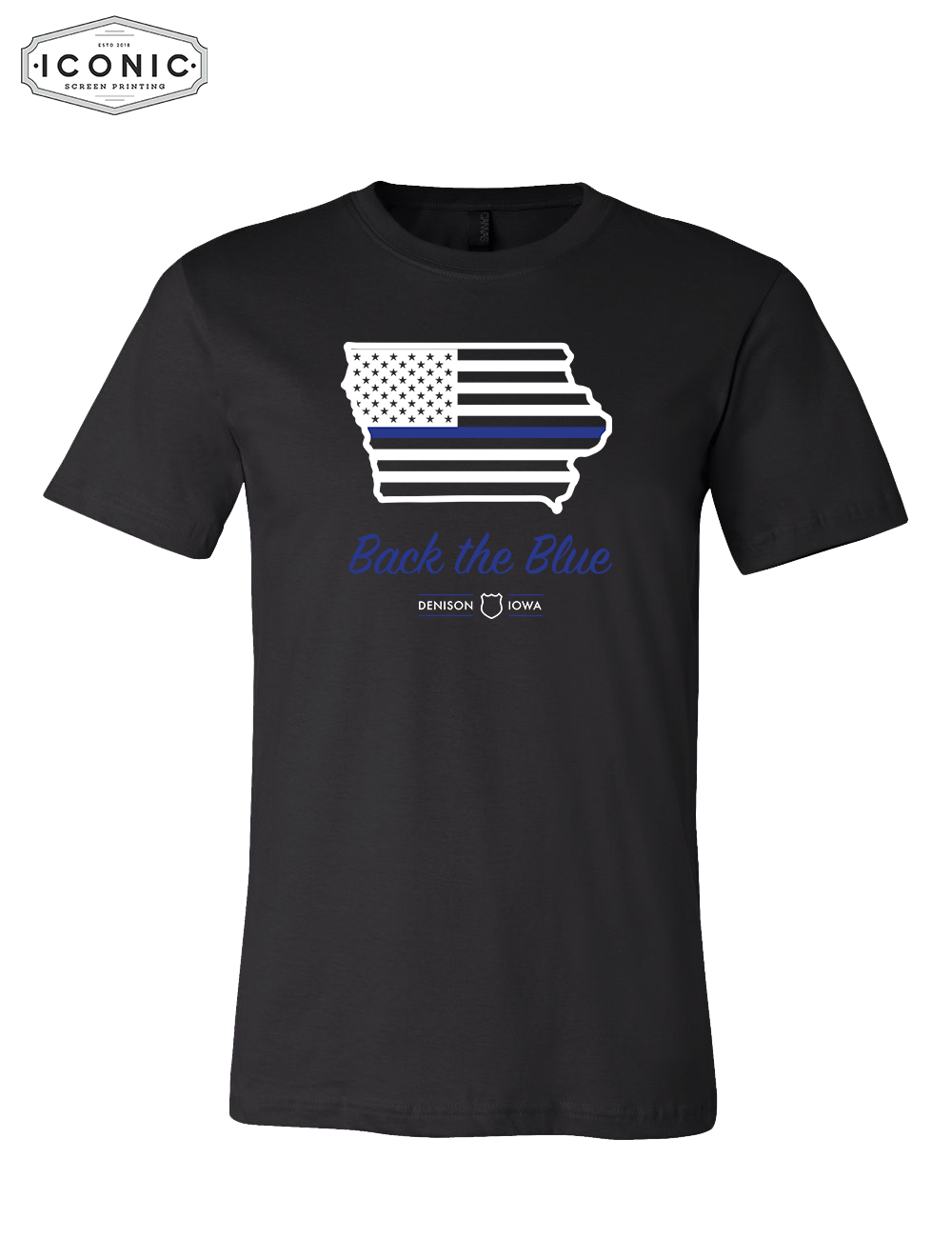 Back The Blue Iowa - Unisex Jersey Tee