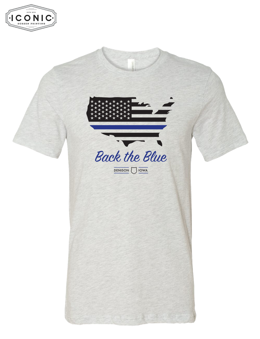 Back The Blue United States - Unisex Jersey Tee