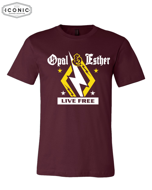 Opal & Esther Live Free - Unisex Jersey Tee