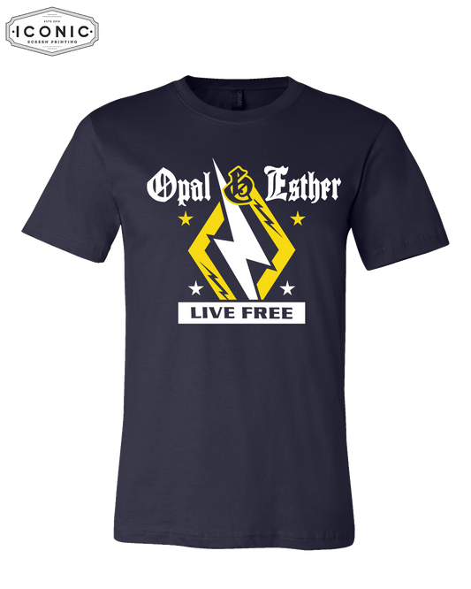 Opal & Esther Live Free - Unisex Jersey Tee