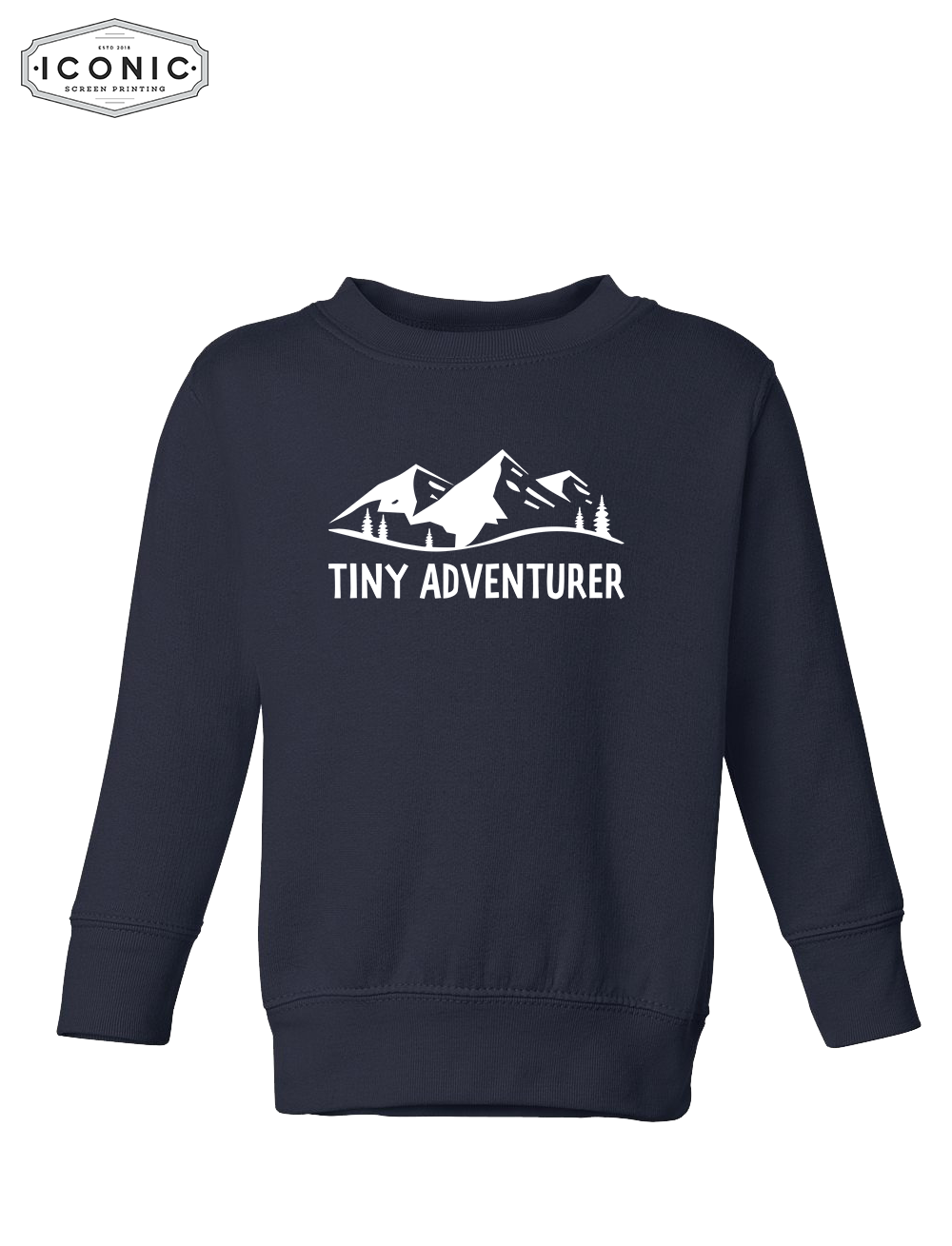 Tiny Adventurer - Toddler Fleece Crewneck Sweatshirt