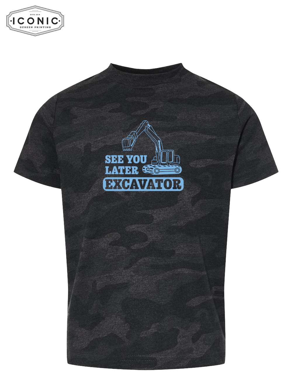 See You Later Excavator - Toddler Fine Jersey Tee