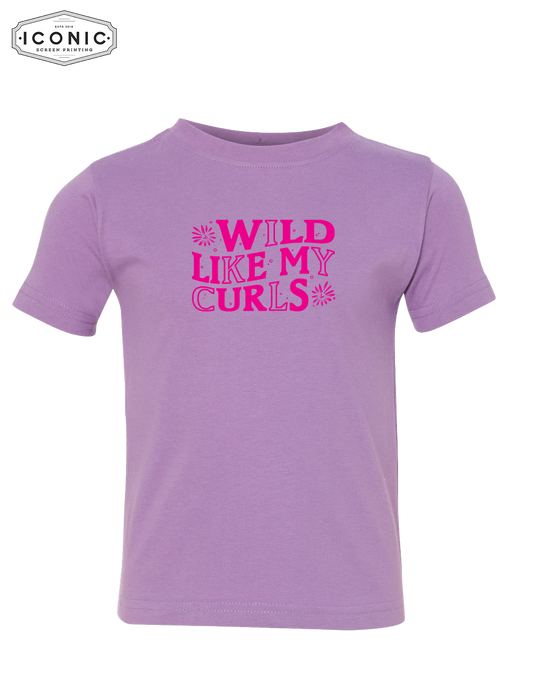 Wild Like My Curls - Toddler Fine Jersey Tee