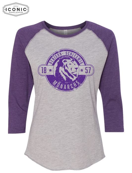 Est 1857 - Women's Baseball Fine Jersey 3/4 Sleeve Tee