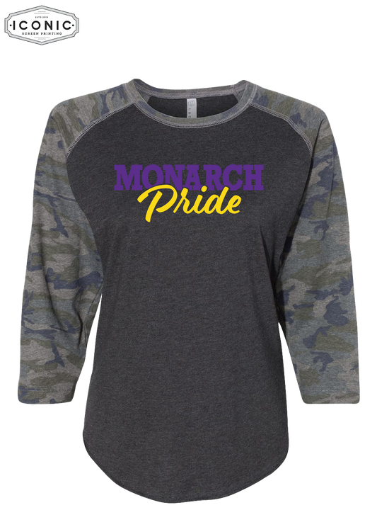 Monarch Pride - Women's Baseball Jersey 3/4 Sleeve