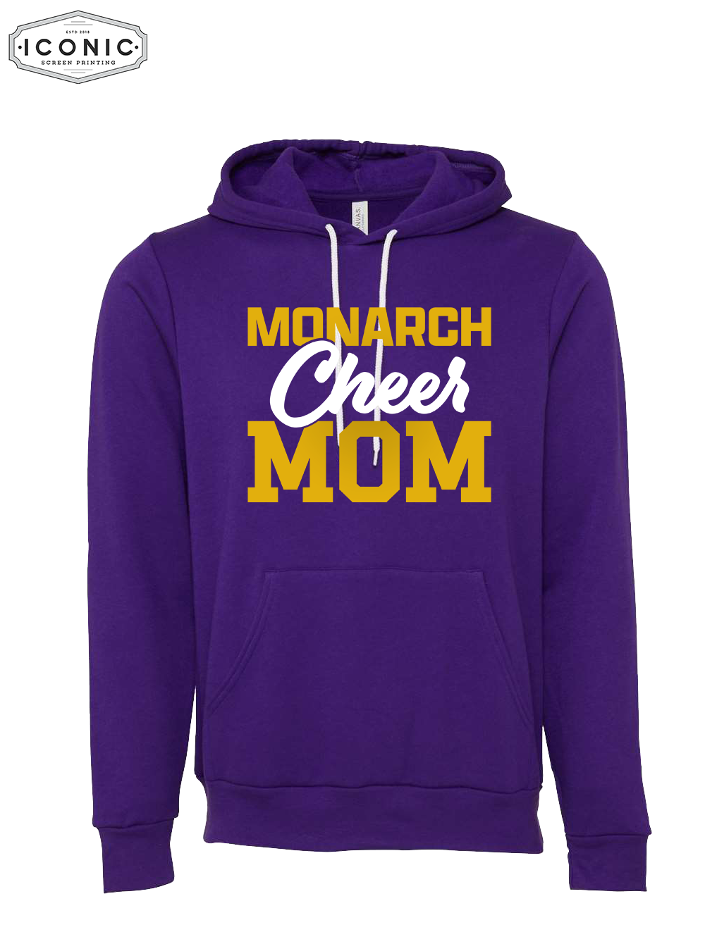 Cheer Mom (Glitter Ink) - Unisex Sponge Fleece Hoodie