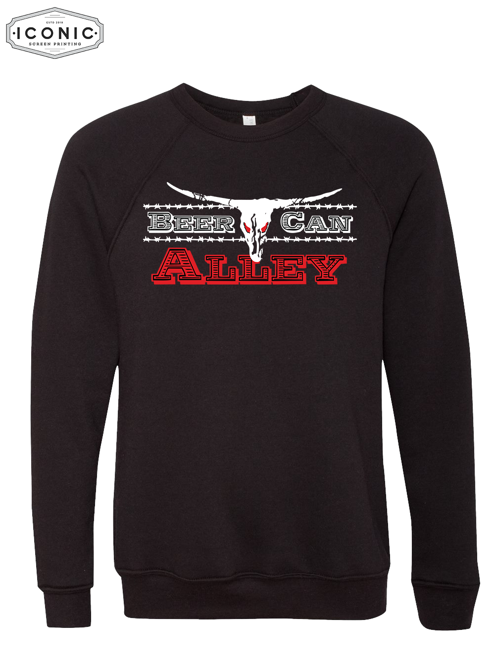 BCA - Unisex Sponge Fleece Raglan Crewneck Sweatshirt