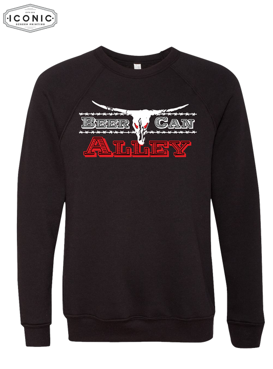 BCA - Unisex Sponge Fleece Raglan Crewneck Sweatshirt