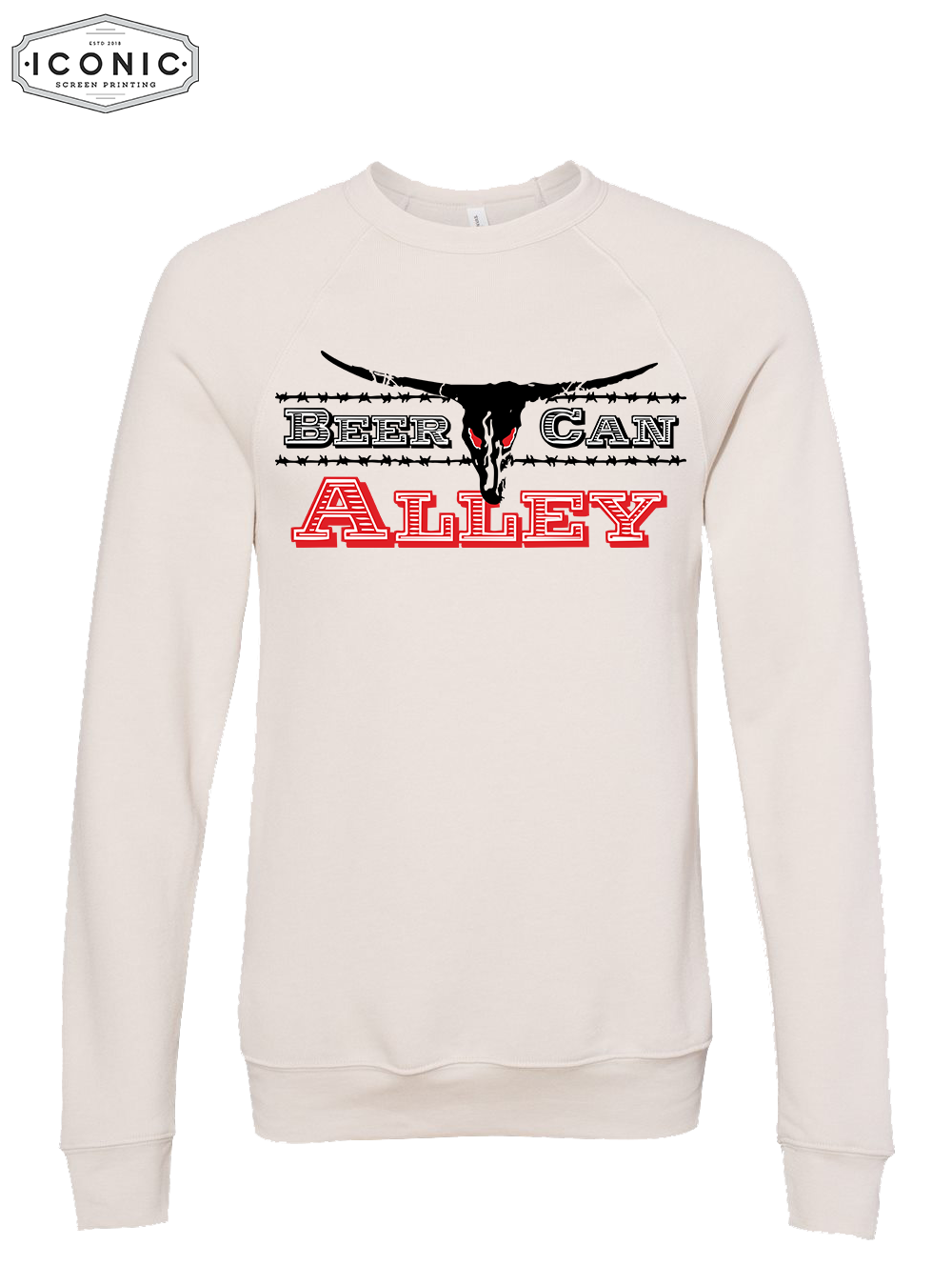 BCA - Unisex Sponge Fleece Raglan Crewneck Sweatshirt