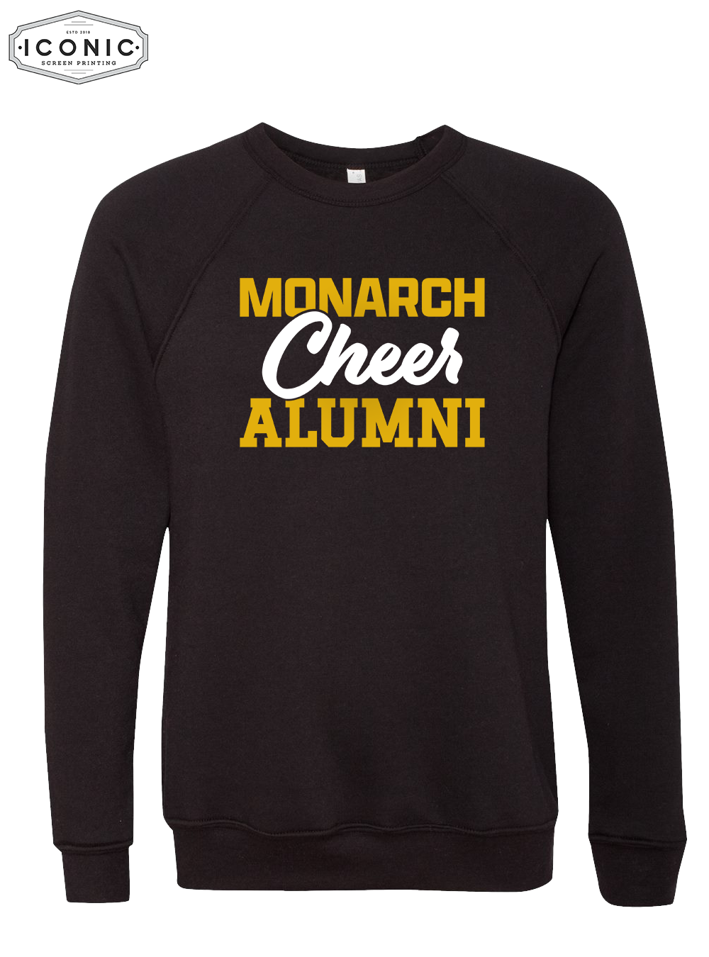 Cheer Alumni - Unisex Sponge Fleece Raglan Crewneck Sweatshirt