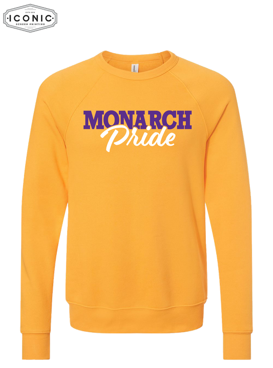Monarch Pride - Unisex Sponge Fleece Raglan Crewneck Sweatshirt