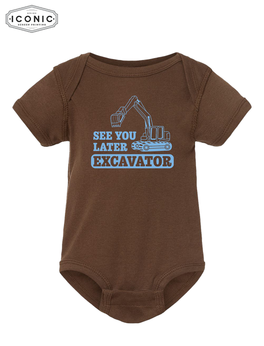 See You Later Excavator - Rabbit Skins Onesie