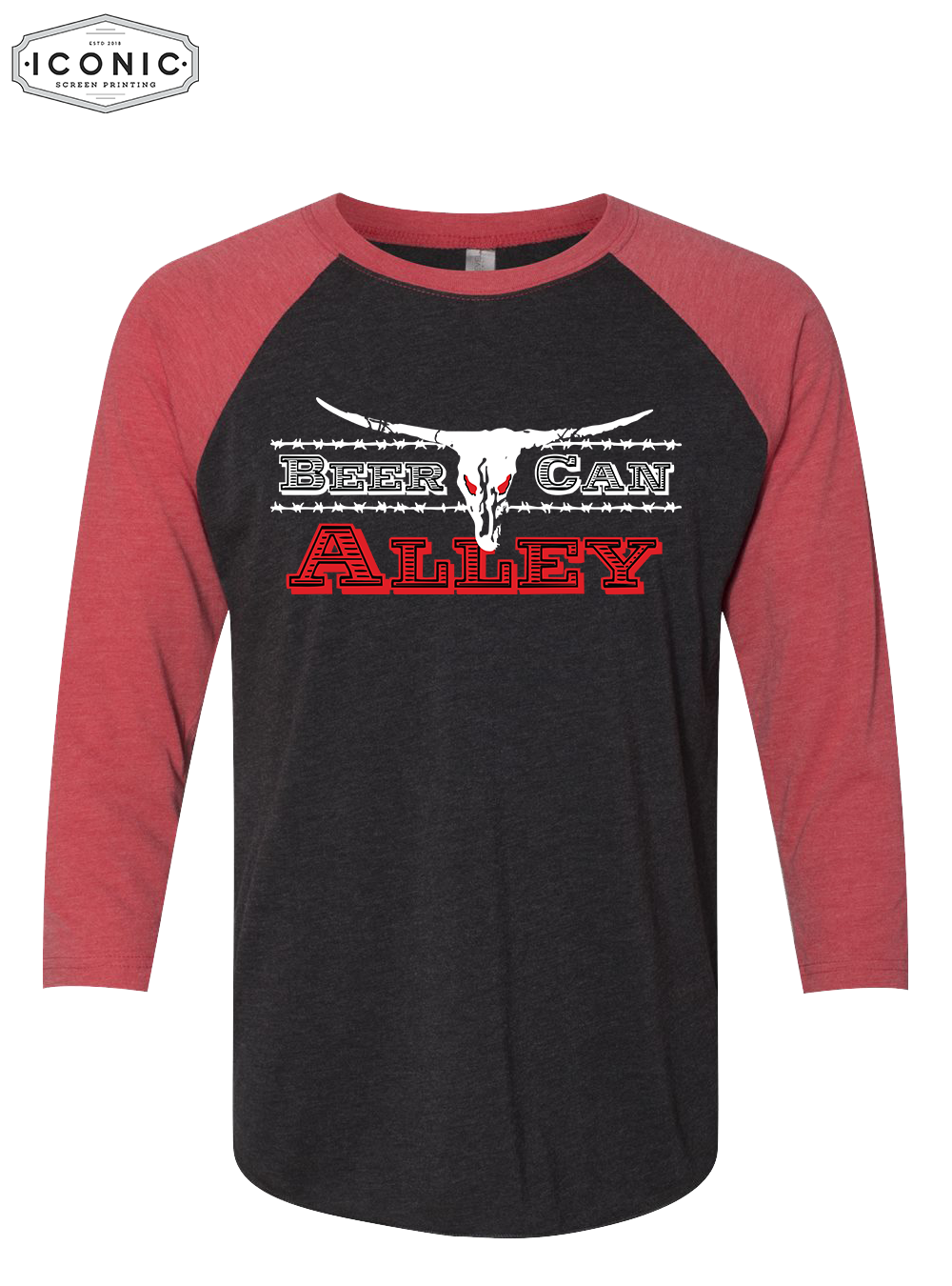 BCA - Unisex Triblend Three-Quarter Sleeve Raglan