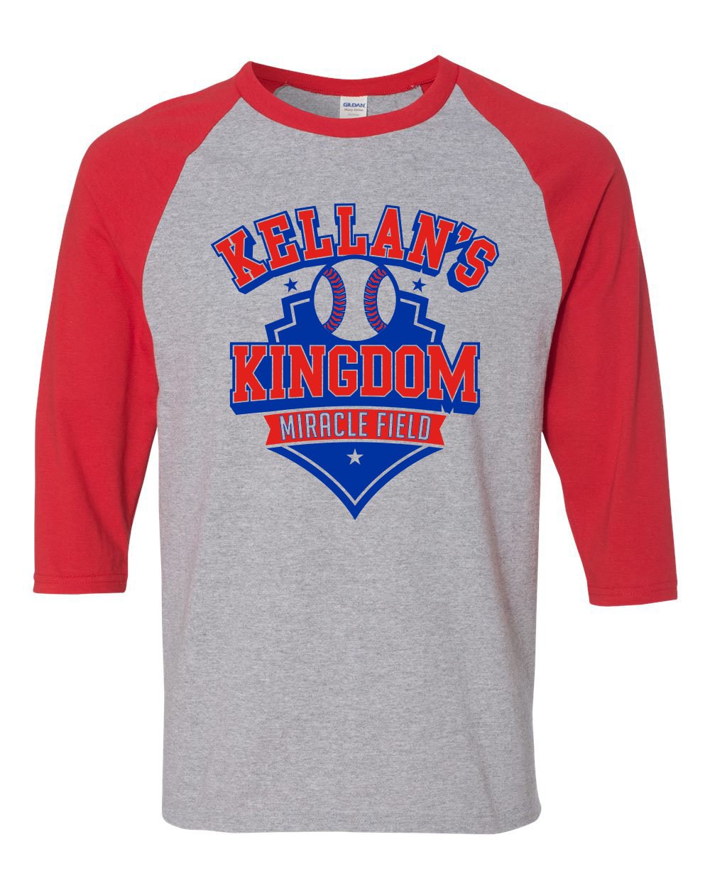 Miracle Field - Heavy Cotton Raglan 3/4 Sleeve