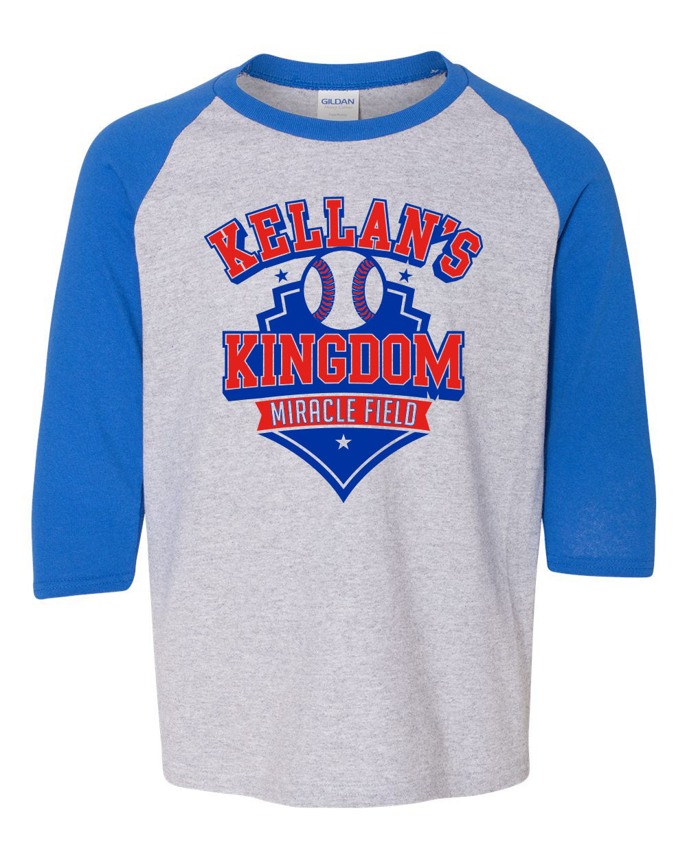 Miracle Field Youth 3/4 Sleeve Royal