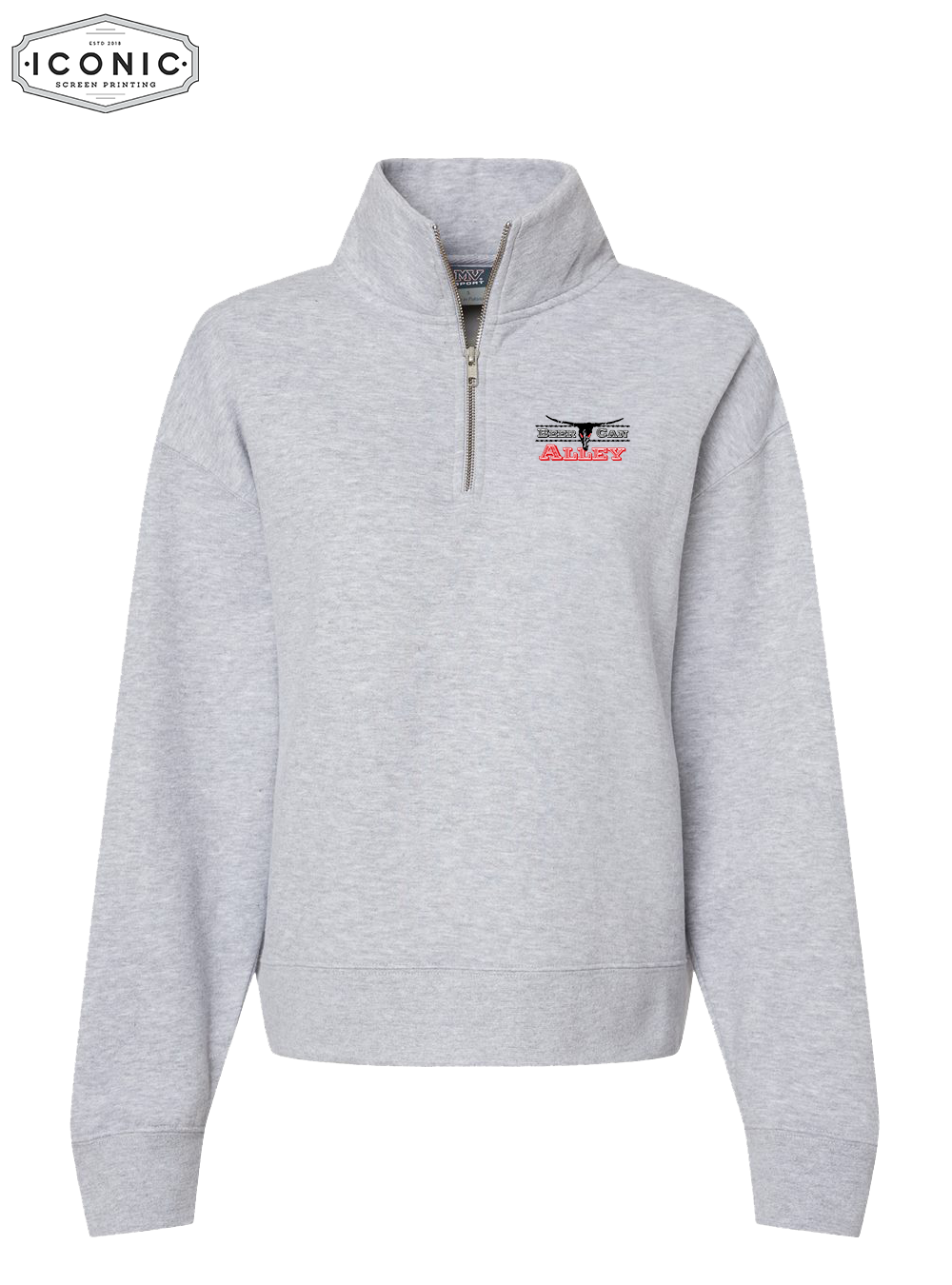 BCA - Women's Sueded Fleece Quarter-Zip Sweatshirt