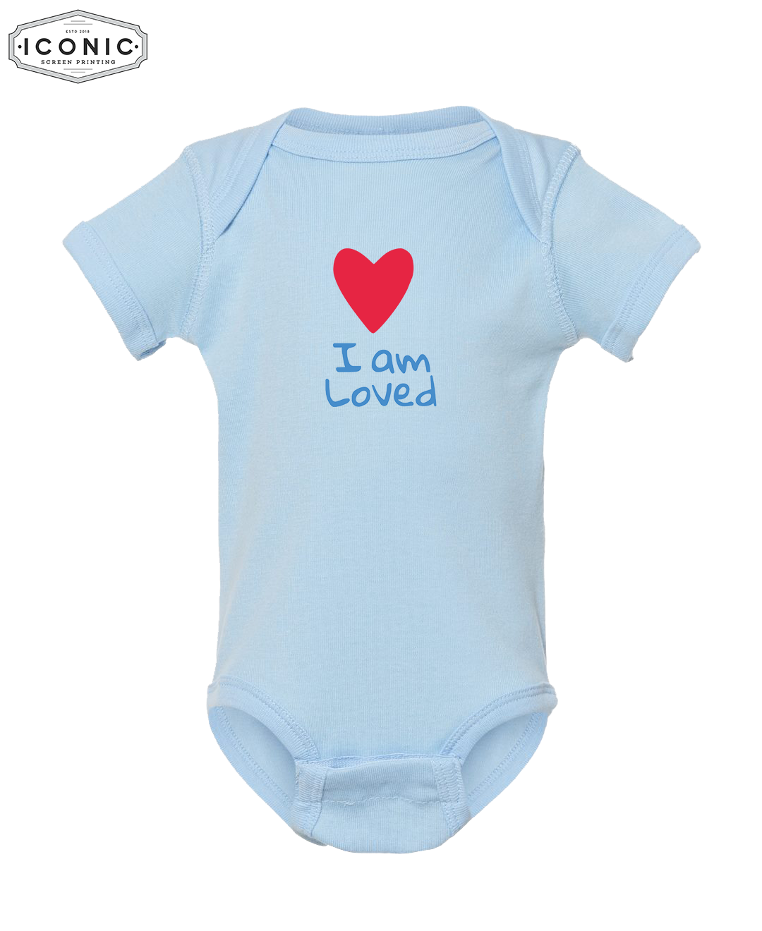 I Am Loved P&L - Infant Baby Rib Bodysuit
