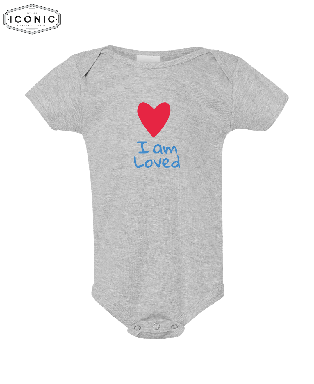 I Am Loved P&L - Infant Baby Rib Bodysuit