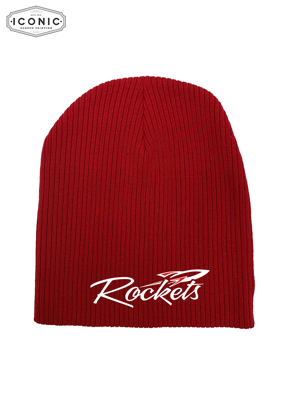 Rockets - 8" Ribbed Knit Beanie - Clearance