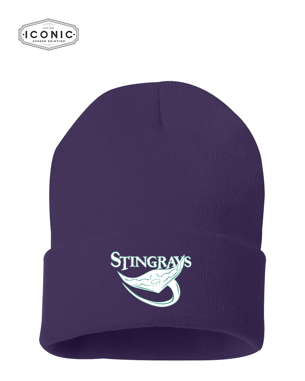Stingrays - Solid 12" Cuffed Beanie