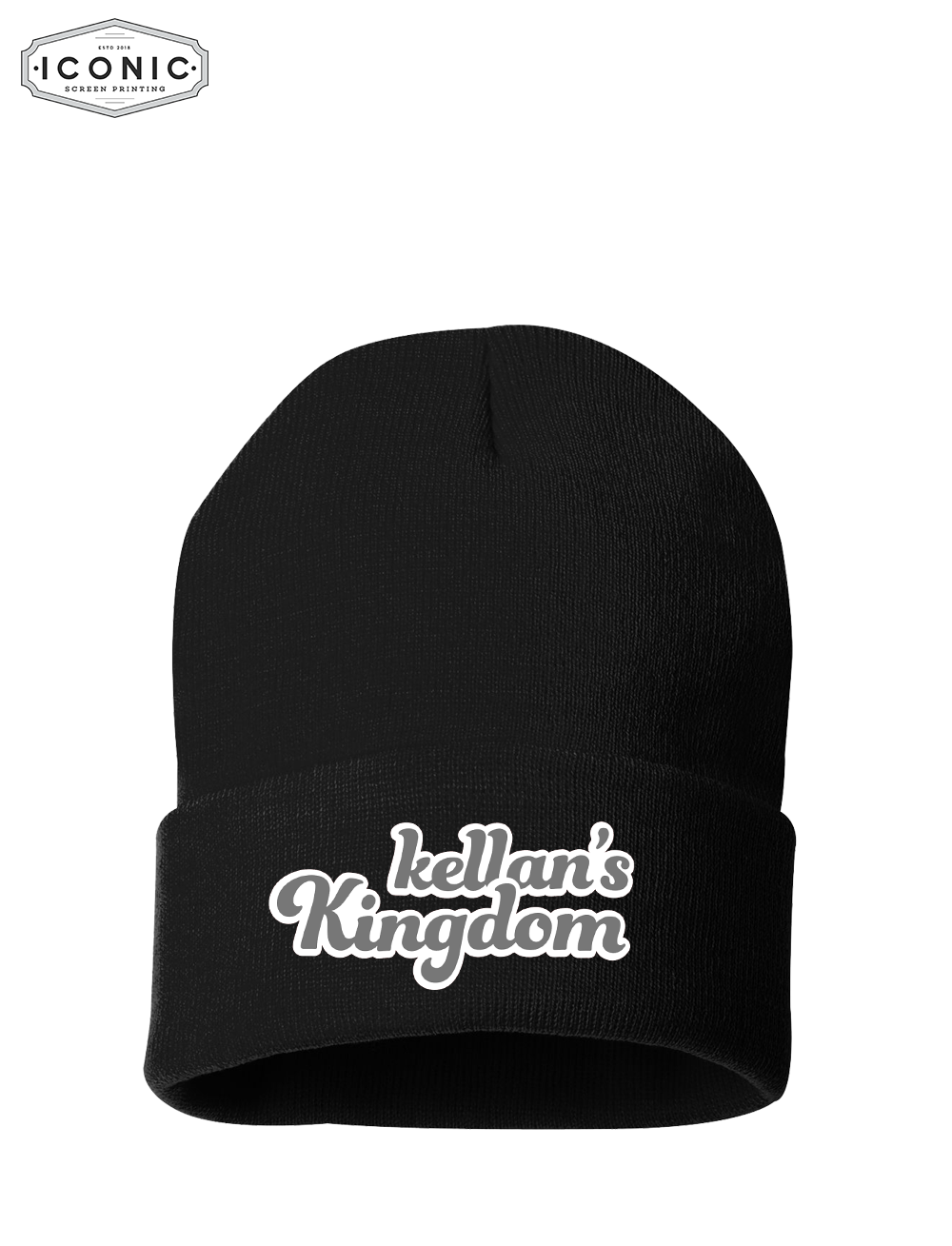Kellan's Kingdom - Solid 12" Cuffed Beanie