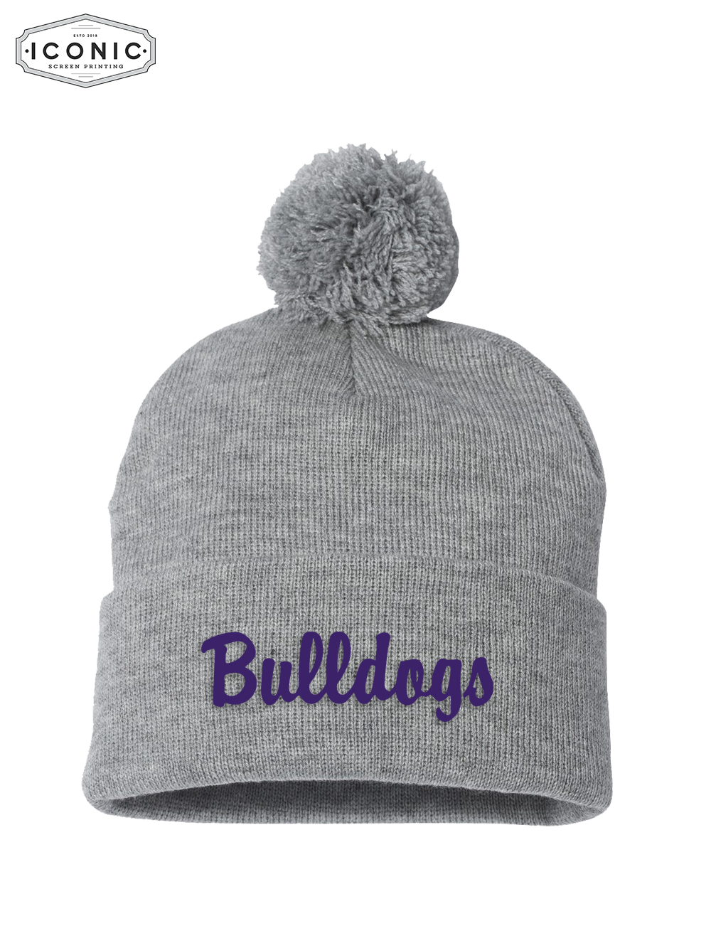Bulldogs - Sportsman - Pom-Pom 12" Knit Beanie